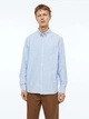 Рубашка хлопковая летняя мужская H&M 061013956 S Светло-голубая (6666000322692) - изображение 1