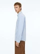 Рубашка хлопковая летняя мужская H&M 061013956 S Светло-голубая (6666000322692) - изображение 3