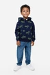 Худи темно-синий Динозавры H&M 98-104см (400097972) - изображение 4