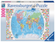 Puzzle Ravensburger Polityczna Mapa Świata 1000 elementów (4005556196333) - obraz 1