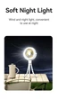 Вентилятор портативный USAMS Baby Stroller Fan ZB289 |4W; 3 speed; 360 degree fold; Night Ligh; 2000mAh| White - изображение 11