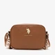 Сумка кросс-боди через плечо женская маленькая U.S. Polo Assn 27A278-AA00A(COGNAC) Коньячная (786662014790) - изображение 1