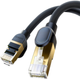 Patchcord Baseus Cat 8 SFTP 3 m Black (B0013320A111-04) - obraz 4