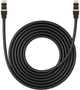 Patchcord Baseus Cat 8 SFTP 5 m Black (B0013320A111-05) - obraz 1