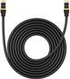 Patchcord Baseus Cat 8 SFTP 8 m Black (B0013320A111-06) - obraz 1