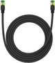 Patchcord Baseus Cat 8 SFTP 2 m Black (B0013320C111-03) - obraz 1