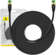 Patchcord Baseus Cat 8 SFTP 10 m Black (B0013320C111-07) - obraz 6