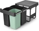 Бак для мусора Brabantia Sort&Go 10 л + 10 л + 20 л 3 шт. Темно-серый + зеленый (232541_MIRS) - изображение 2