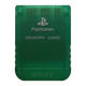 Карта Памяти Sony PlayStation 1 SCPH-1020 1MB Trans-Green Б/У - изображение 1