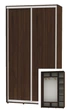 Шкаф-купе двухдверный Алекса 150*60*240 Орех селект каменный 2 двери ДСП - изображение 1