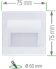 Лестничный светильник F&F LS-IAW Inga, 3100K 12VDC/1.2Вт 100Lm Dimmable антрацит - изображение 3