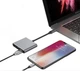 USB Type-C перехідник Хаб концентратор 3 в 1 на HDMI + USB 3.0 + Type-C (PD) OTG 4K, Сірий (486760) - зображення 7
