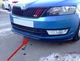 Резиновая губа на бампер Skoda Octavia A7 молдинг бампера юбка резиновая черная - изображение 8