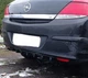 Накладка на задній бампер Opel Astra H кабриалет акулі плавці канарди універсальна чорного кольору - зображення 11