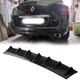 Накладка на задний бампер Renault Laguna акули плавники канарды универсальная черного цвета - изображение 1