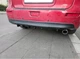 Накладка на задний бампер Mitsubishi Lancer акули плавники канарды универсальная черного цвета - изображение 3