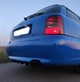 Накладка на задній бампер Audi A4 универсал акулі плавці канарди універсальна чорного кольору - зображення 2