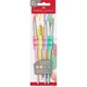 Пензлики Faber-Castell Soft Touch набір 4 шт. - 1 плоска, 3 круглі синтетичні, пастельні кольори - зображення 1