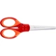 Ножиці дитячі Faber-Castell School Scissors для правшів та шульг, з ковпачком для леза, червоні - зображення 3