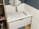 Раковина Miraggio ERICA 700 (8813351) Miramarble | Глянцевая | Накладной/Врезной | Белый - изображение 7