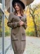 Kardigan damski Merribel Delaina One Size Brązowy (5907621624026) - obraz 1