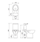 Унитаз-компакт CERSANIT Etiuda New CleanOn 593 011 3/6 с бачком без сиденья K100-387 - изображение 5
