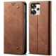 Чохол-книжка з кишеньками UniCase Jeans Wallet для Xiaomi Redmi 13 - Coffee - зображення 1