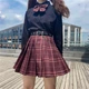 Юбка клетчатая плиссированная высокая посадка вишневая 67050 XS - изображение 5