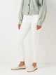 Джинси Slim Fit жіночі H&M 0732188_черн.пуг W28L30 Білі (KAY2000001513217) - зображення 1