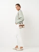 Джинси Slim Fit жіночі H&M 0732188_черн.пуг W28L30 Білі (KAY2000001513217) - зображення 3