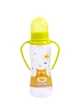 Бутылочка для кормления с силиконовой соской и ручками 0+ Baby team 250 мл Зеленый - изображение 1