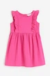 Платье из жатого хлопка ярко-розовое H&M 122см (400098002) - изображение 1