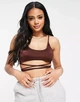 Топ без пуш-апа на завязках Asos Коричневый (10155 S/42) - изображение 1