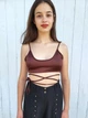 Топ без пуш-апа на завязках Asos Коричневый (10155 S/42) - изображение 7