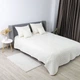 Покрывало ТЭП "VELOUR" 240*260 см молочный/ромб круглый - изображение 3