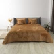 Покривало ТЕП "VELOUR" 150*210 см кавовий/ромб круглий - зображення 2