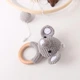 Деревянное подвесное украшение / мобиль Baby Elephant для детской кроватки со слоником и облачками, серый (87148208) - изображение 5