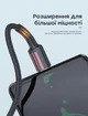 Кабель шнур Type-C на Type-C 100W 5A 3м KUULAA швидкої зарядки Power Delivery PD 3.0 QC 4.0 зарядний провід тайп сі для ноутбука MacBook смартфона телефону планшета 1 метр міцний в нейлоновому обплетенні передачі даних - зображення 5