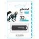 USB флеш накопитель пластиковый брелок с колпачком Flash Wibrand WI2.0/MI32P4B USB 2.0 Mink 32Gb Black - изображение 2