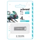 Флеш-накопитель моноблок Flash Wibrand WI2.0/CH4U6S USB 2.0 Chameleon 4Gb Silver - изображение 2