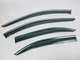 Дефлектори вікон (вітровики) DEFL для Skoda Rapid 2012+ / Seat Toledo 2012+ Sedan з хром полоскою накладні 4 шт. - зображення 2