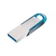 Флеш память флешка SanDisk Ultra Flair 32Gb USB 3.0 150Mb/s Silver-Blue (SDCZ73-032G-G46B) - изображение 1