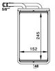 Теплообмінник, система опалення салону NRF 54234 NRF (54234) - зображення 1