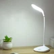 Лампа настільна з акумулятором складна з гнучкою ніжкою 18 LED світлодіодів 1,8W сенсорна - зображення 1