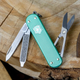 Складной нож-брелок VICTORINOX Classic Alox Minty Mint 5 функций 4 см, нержавеющая сталь X50CrMoV15 - изображение 1