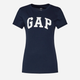 T-shirt damski basic GAP 268820-00 S Granatowy (1200022714582) - obraz 2