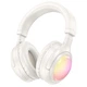 Беспроводные наушники Hoco W48 накладные с LED подсветкой milky white - изображение 1