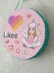 Піньята "Likee, Tik Tok, YouTube" ніжно-рожевого/бірюза 38*38*10 + палиця - изображение 5