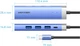 USB-хаб 5-in-1 Vention USB3.1 Type-C - HDMI/USB 3.0x3/PD 100W Blue Aluminum Alloy Hub (TGESB) - изображение 4
