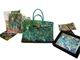Дизайнерская сумка ArtBag Luxury-Creator ИРИСЫ Рисунок на сумке художественная роспись пейзаж цветы синие и белые ирисы ручная работа - изображение 7